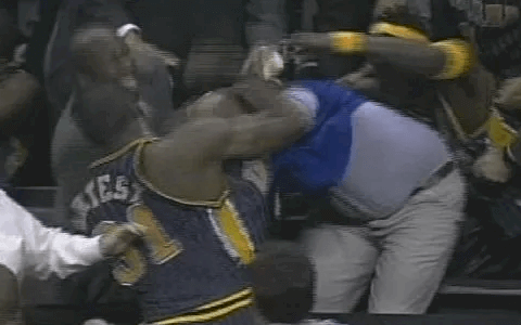 The Malice at the Palace was one of the ugliest brawls in pro sports  history - Vintage Detroit Collection
