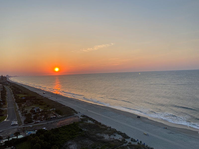 Sunrise from Beach Colony Resort