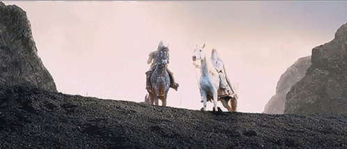 Eomer, Gandalf, and the Rohirrim arrive at Helm's Deep