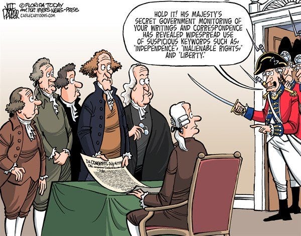 Toon- if the NSA had been around back in 1776 ...