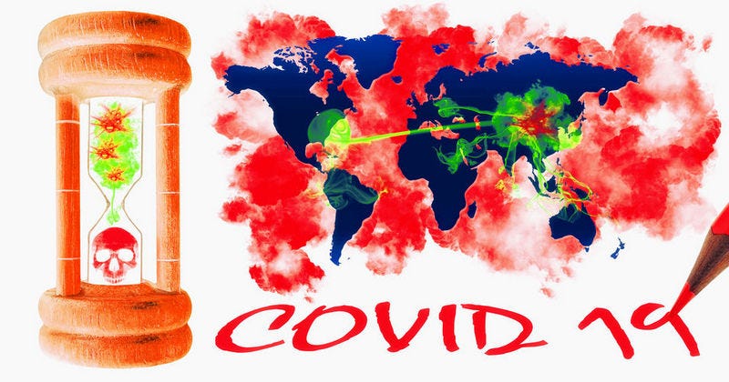 COVID-19 graphic concept of viral attack