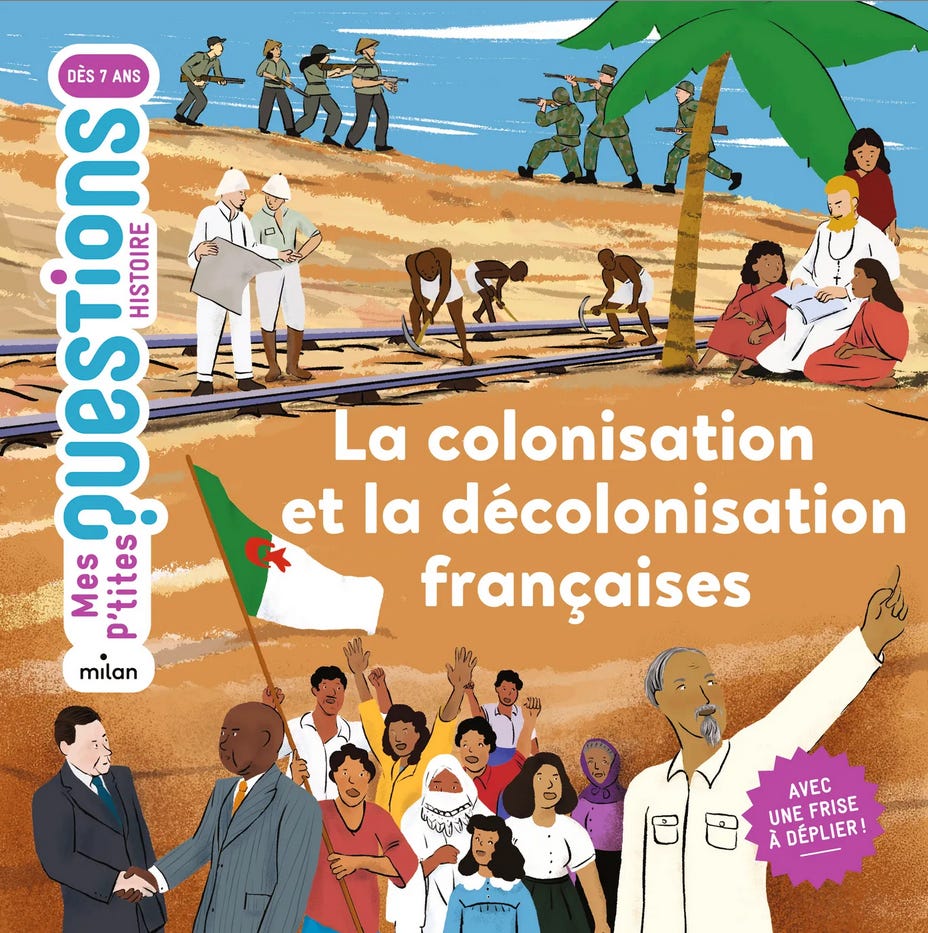 Couverture de l’ouvrage" “La colonisation et la décolonisation françaises”, éditions Milan