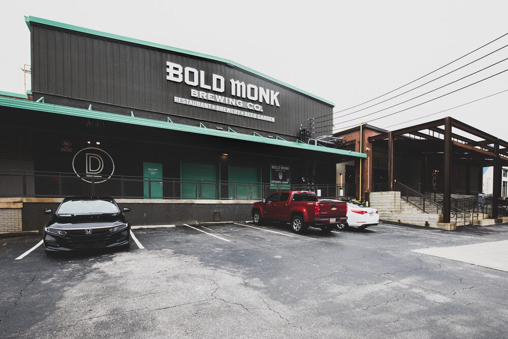 Exterior of Bold Monk Brewing Co.