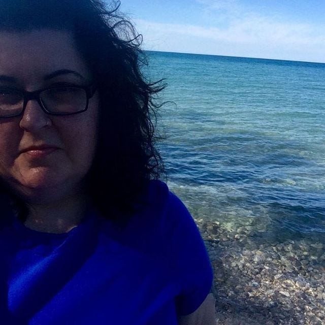 Lisa at beach