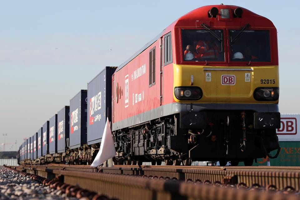 The First Freight Train From China Arrives In The UK