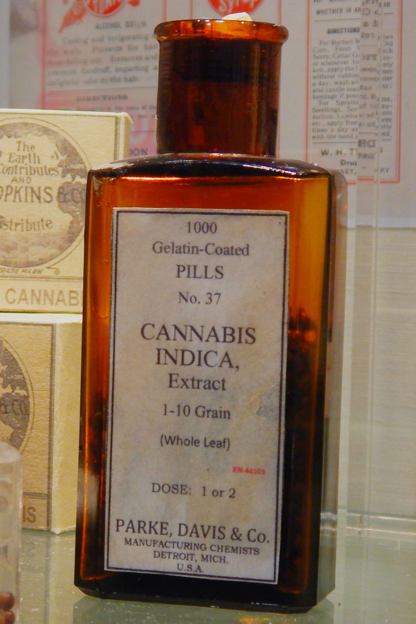 File:Old bottle of Parke Davis cannabis pills 2.jpg - Wikimedia Commons