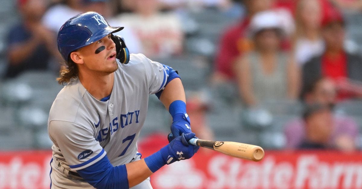 Bobby Witt Jr. and Carlos Santana outduel Shohei Ohtani, Royals pitching  staff in 12-11 extras win - Royals Review