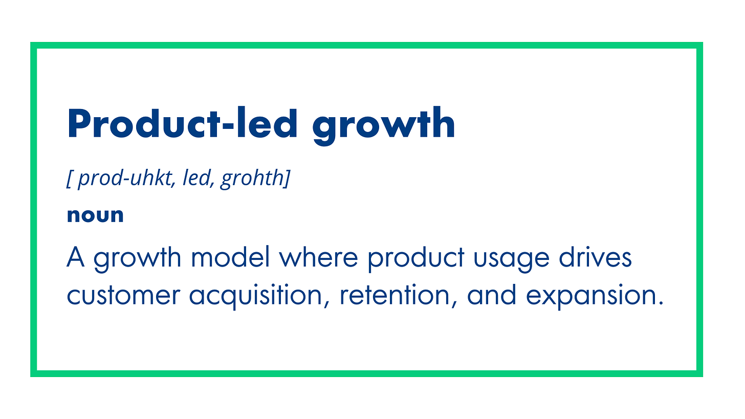 Product-led growth definition