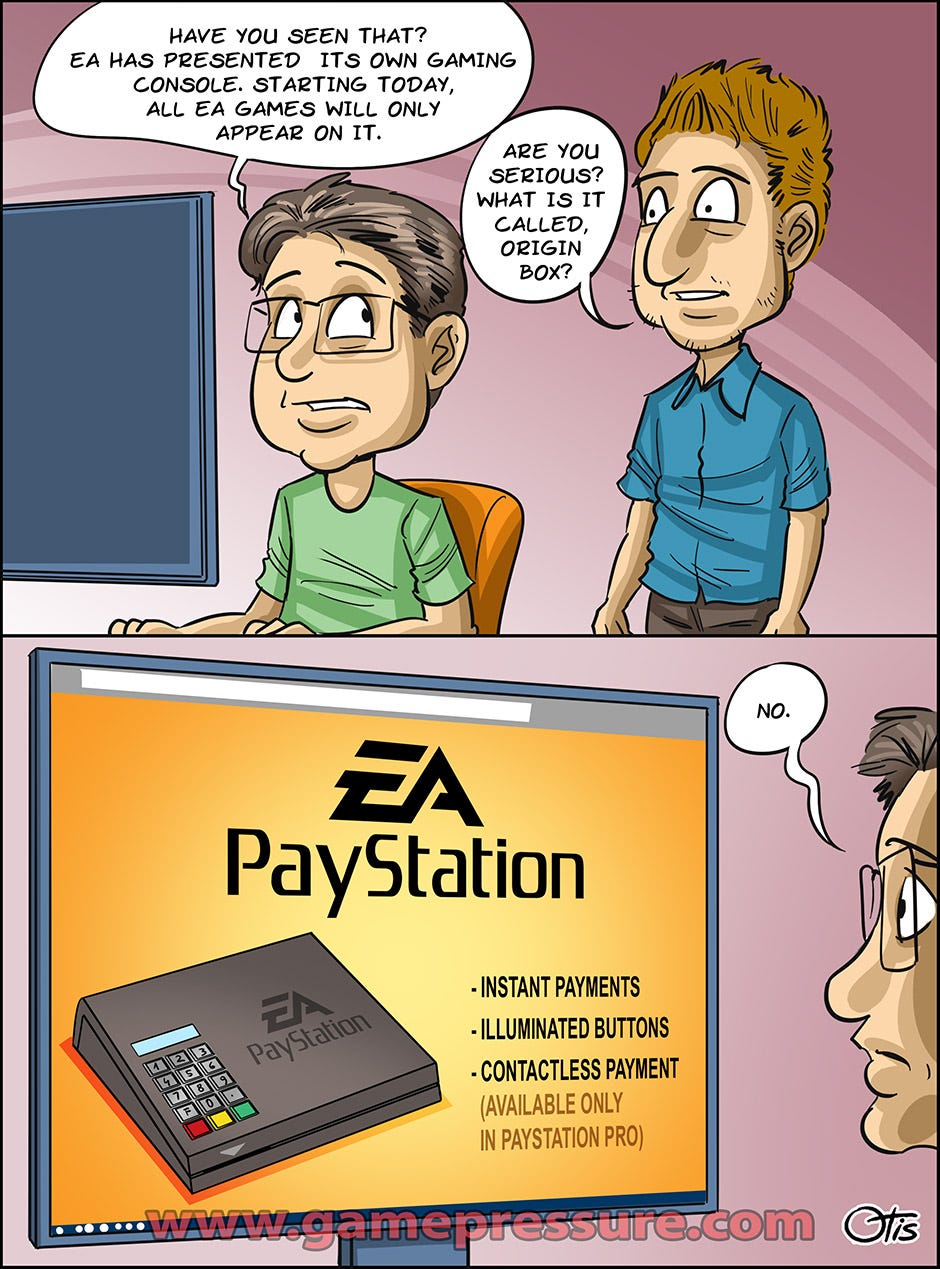 Electronic Arts releases a new console, comics Cartoon Games, #238 |  gamepressure.com