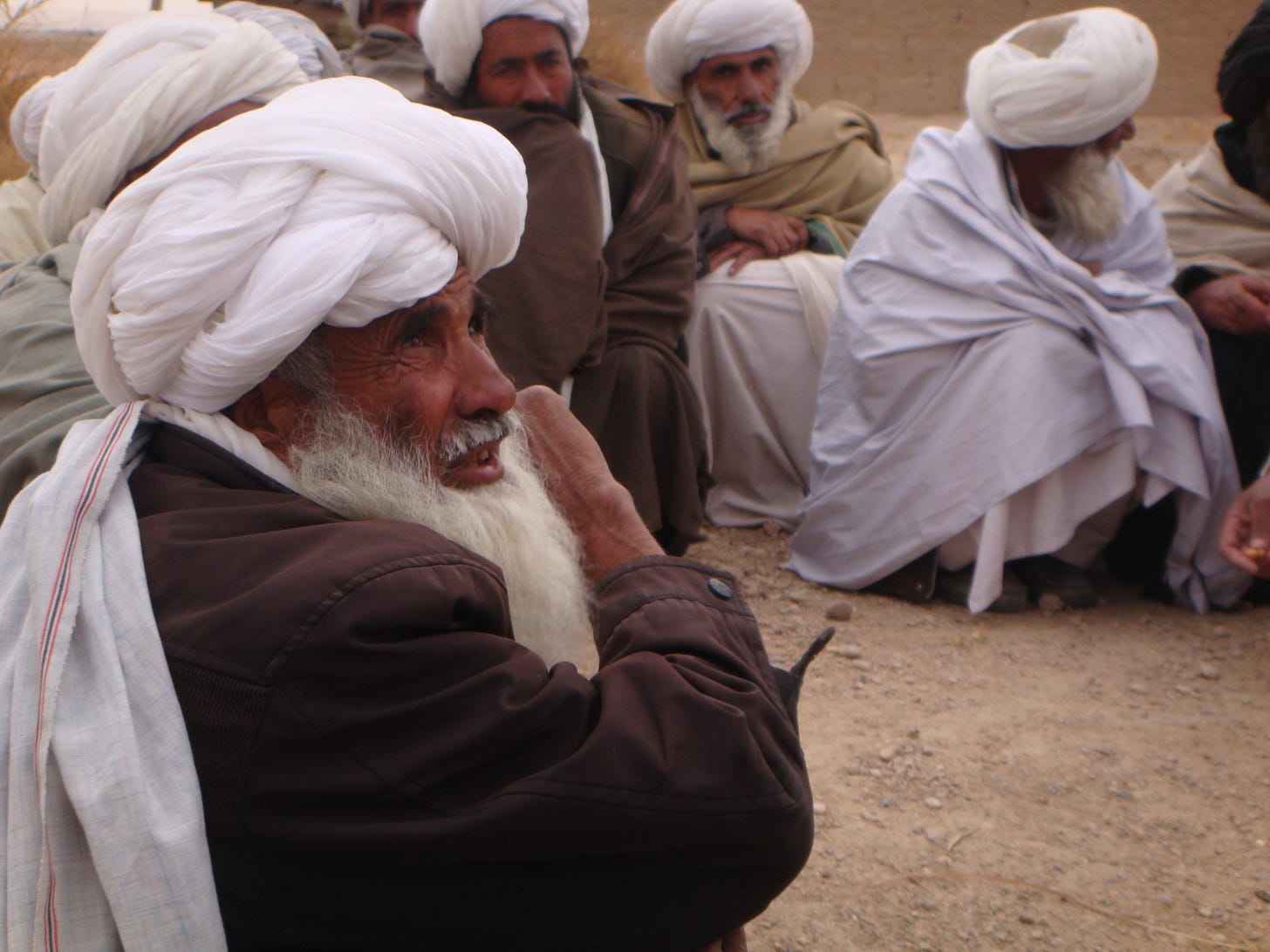 Photo of Pashun men in Helmand. 