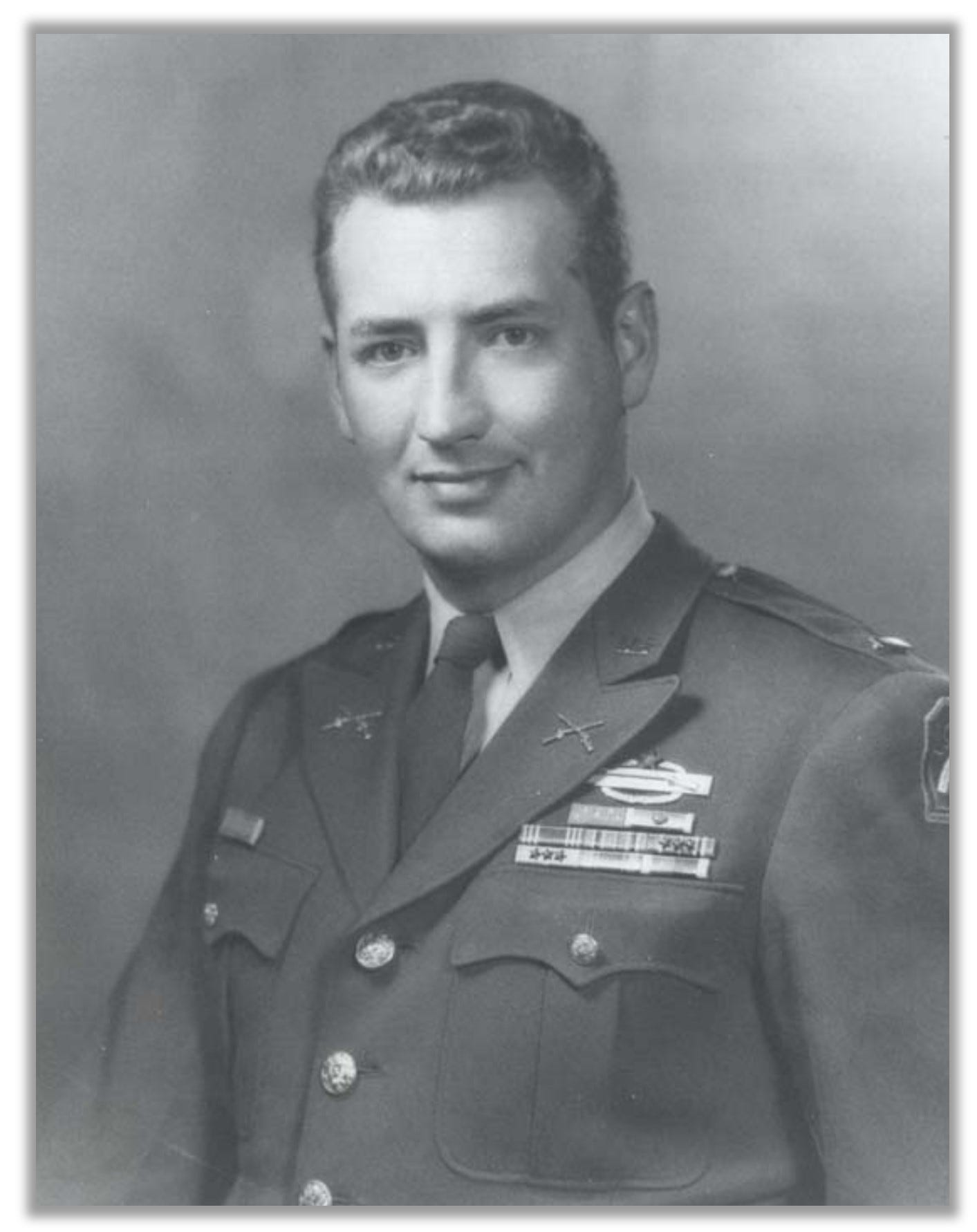 Headshot of Adams, in uniform.