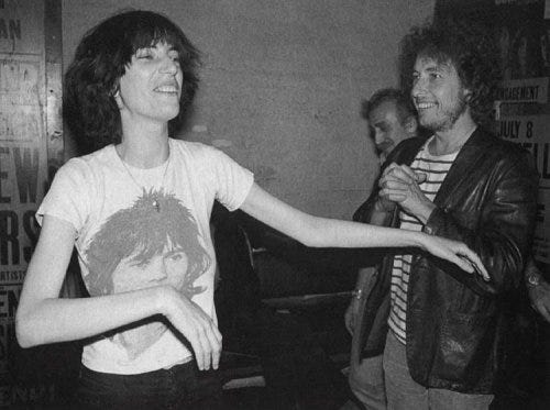 Audio: Patti Smith Talks About Singing With Bob Dylan – 'like drinking the  purest water' - Page 2 of 2 - DAYS OF THE CRAZY-WILD