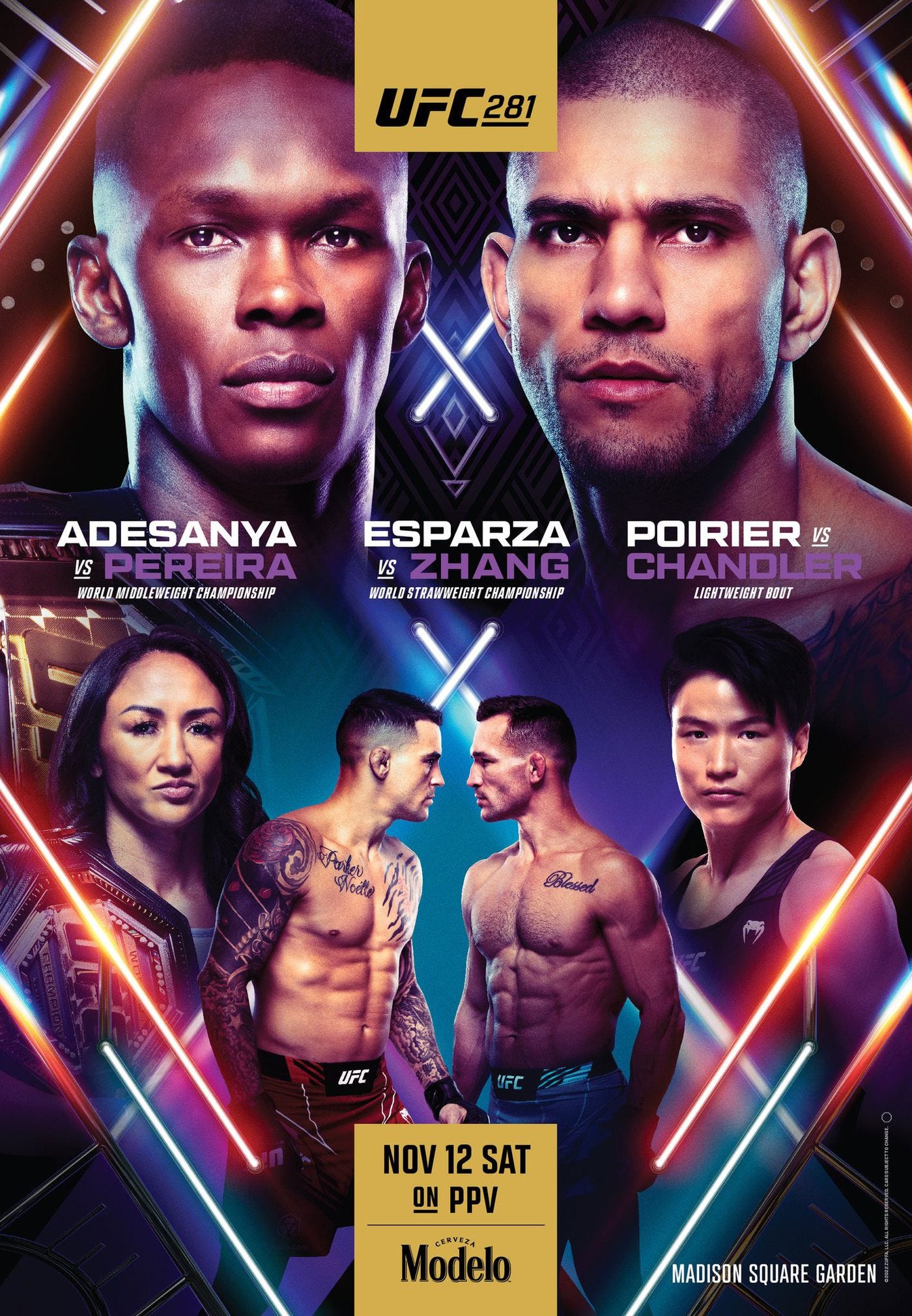 Attack of the interns! UFC 281 poster drops for 'Adesanya vs Pereira' in  New York - MMAmania.com