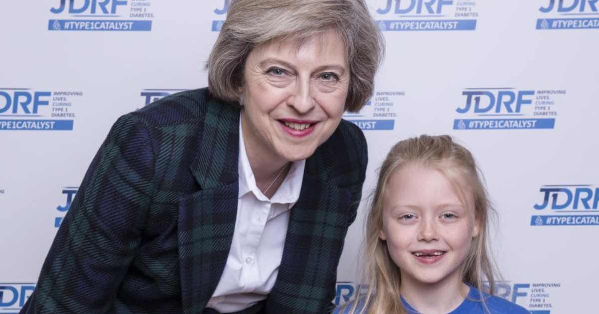 Former PM Theresa May is appointed JDRF Ambassador - Diabetes
