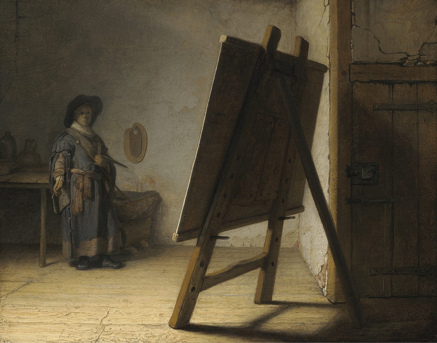 The Artist In His Studio (c. 1628) by Rembrandt van Rijn