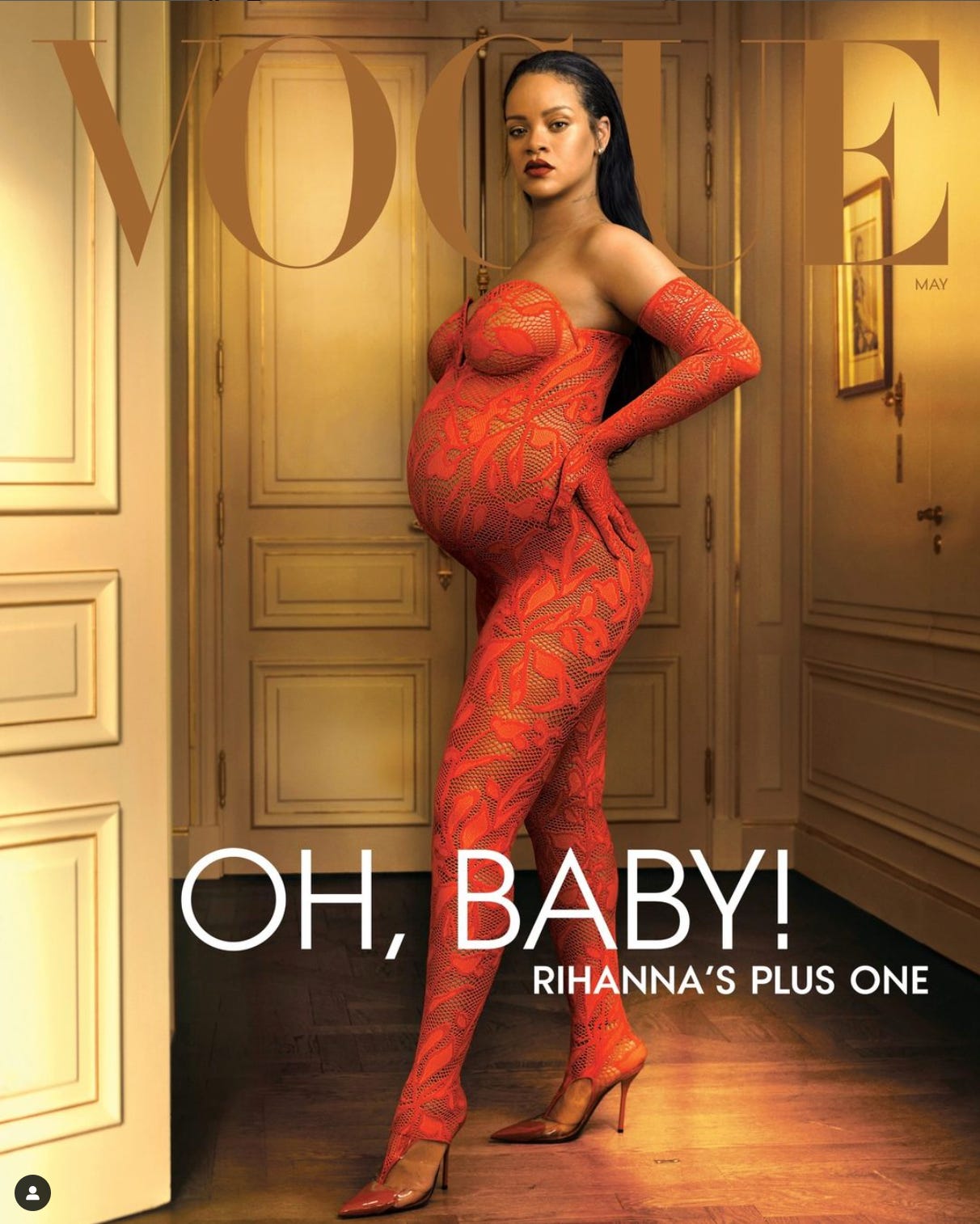 Rihanna on the cover of Vogue