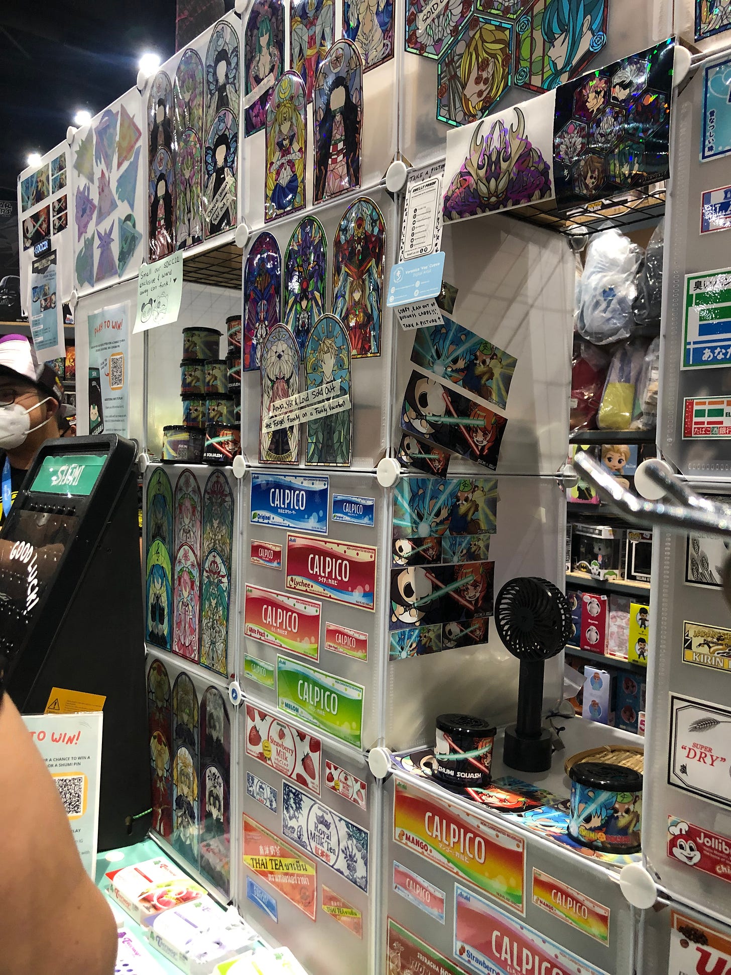 Anime stickers! And air fresheners which by GOD were delightful to sniff in the hall.