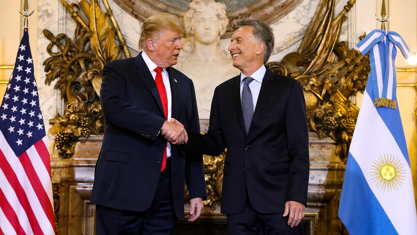 Mauricio Macri Donald Trump Argentina IMF