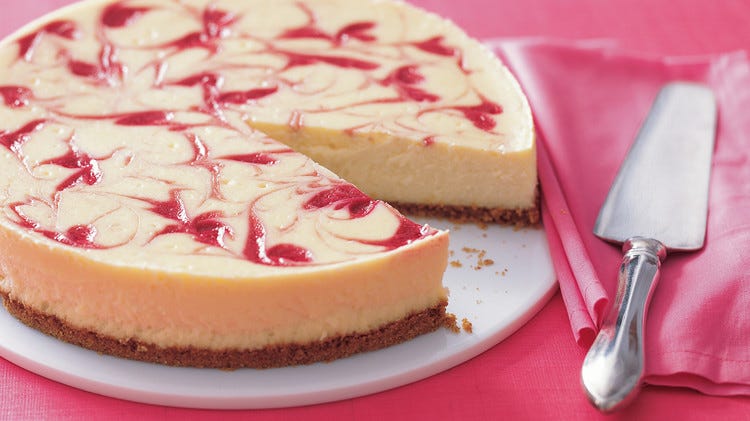 Raspberry-Swirl Cheesecake