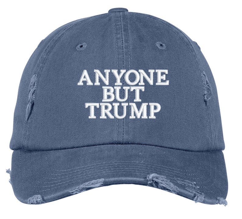 ANYONE BUT TRUMP distressed Hat Presidential Election image 0