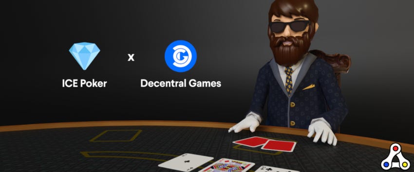 ICE Poker Decentral Games play to earn token
