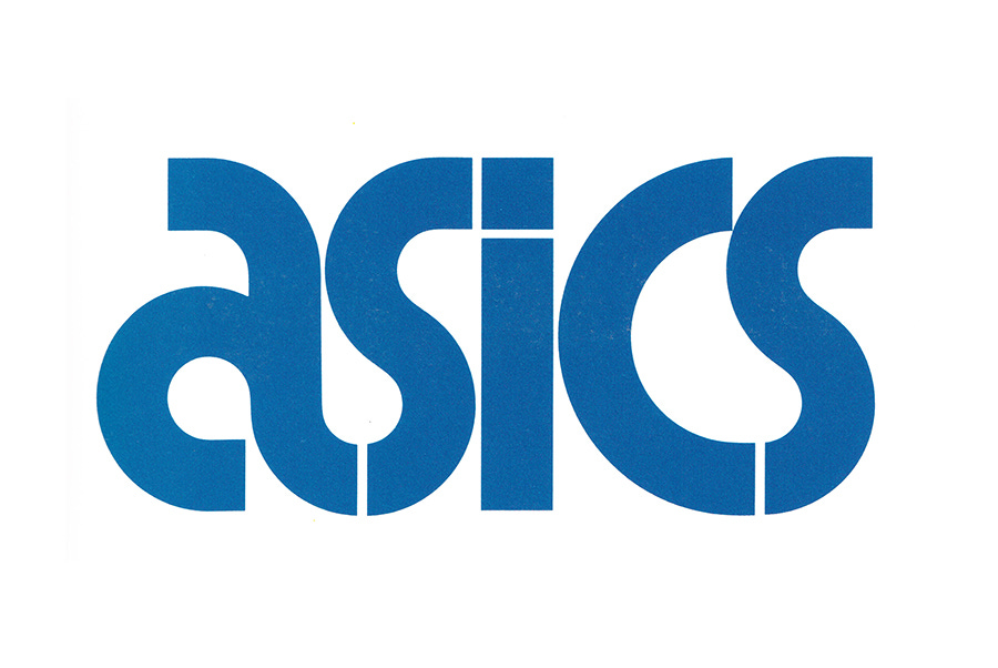 ASICS logo design Herb Lubalin, LogoArchive Logo Histories