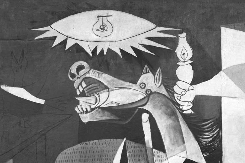 Pablo Picasso: Guernica detail | Guernica, Picasso guernica, Guernica  painting