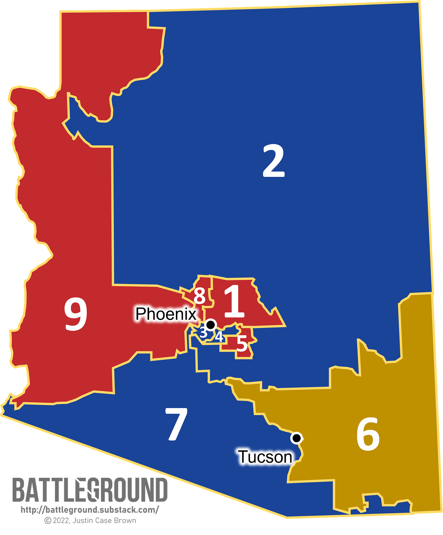 Arizona's New Congressional District Map