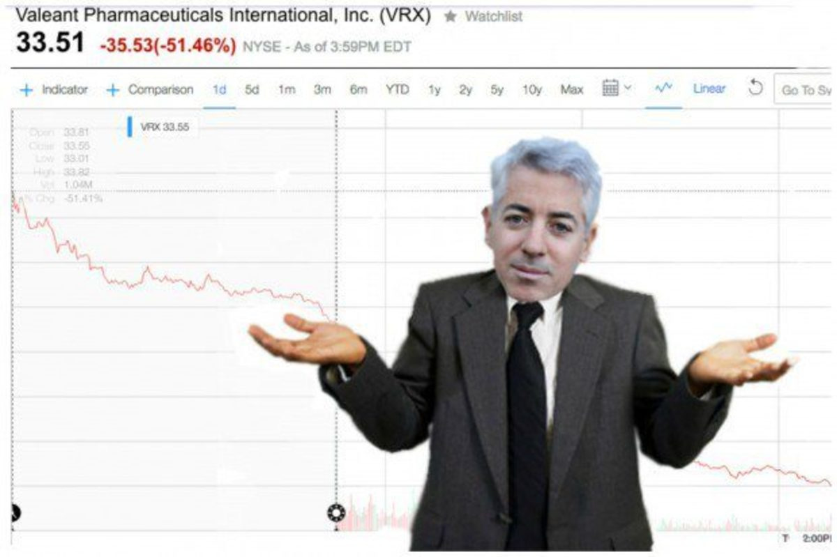 Bill Ackman Not Crying Because Valeant Is Over But Smiling Because It  Happened - Dealbreaker