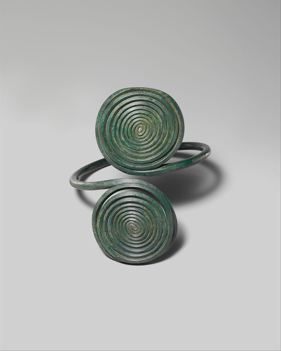 Armband with Spirals, Copper alloy, European Bronze Age 
