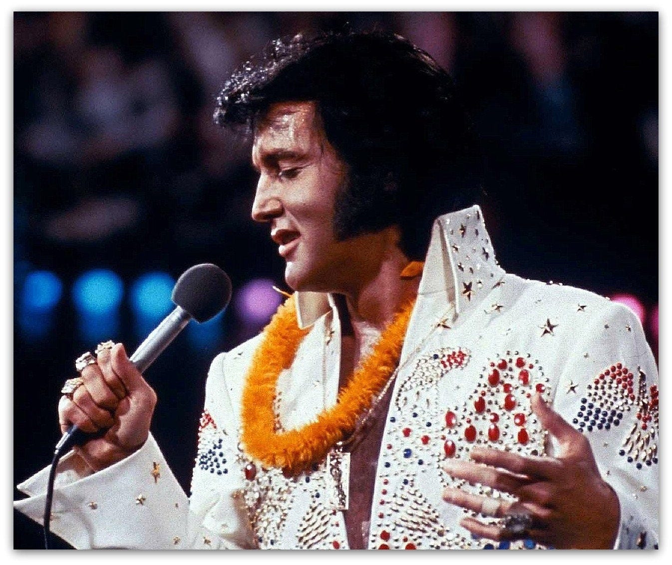Elvis Presley Comeback Las Vegas Hawaii White Jumpsuit Lai - Etsy