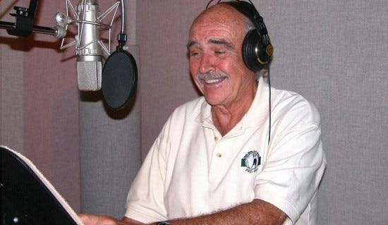 Sean Connery recording Sir Billi