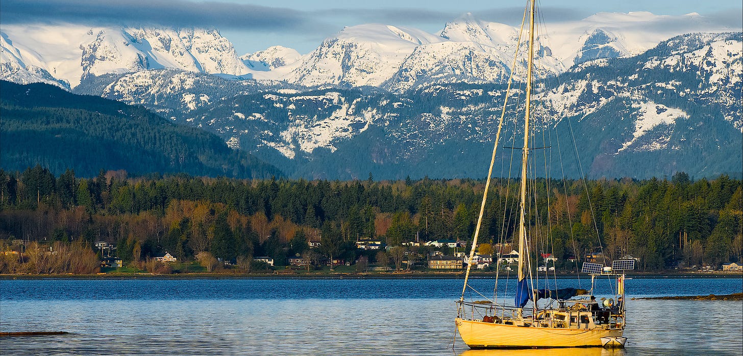 The Comox Glacier, or Queneesh, is a familiar sight from the surrounding towns, but possibly not for much longer. Photo by Michael Wheatley/All Canada Photos/Corbis