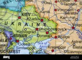 Donetsk Map Banque d'image et photos - Alamy