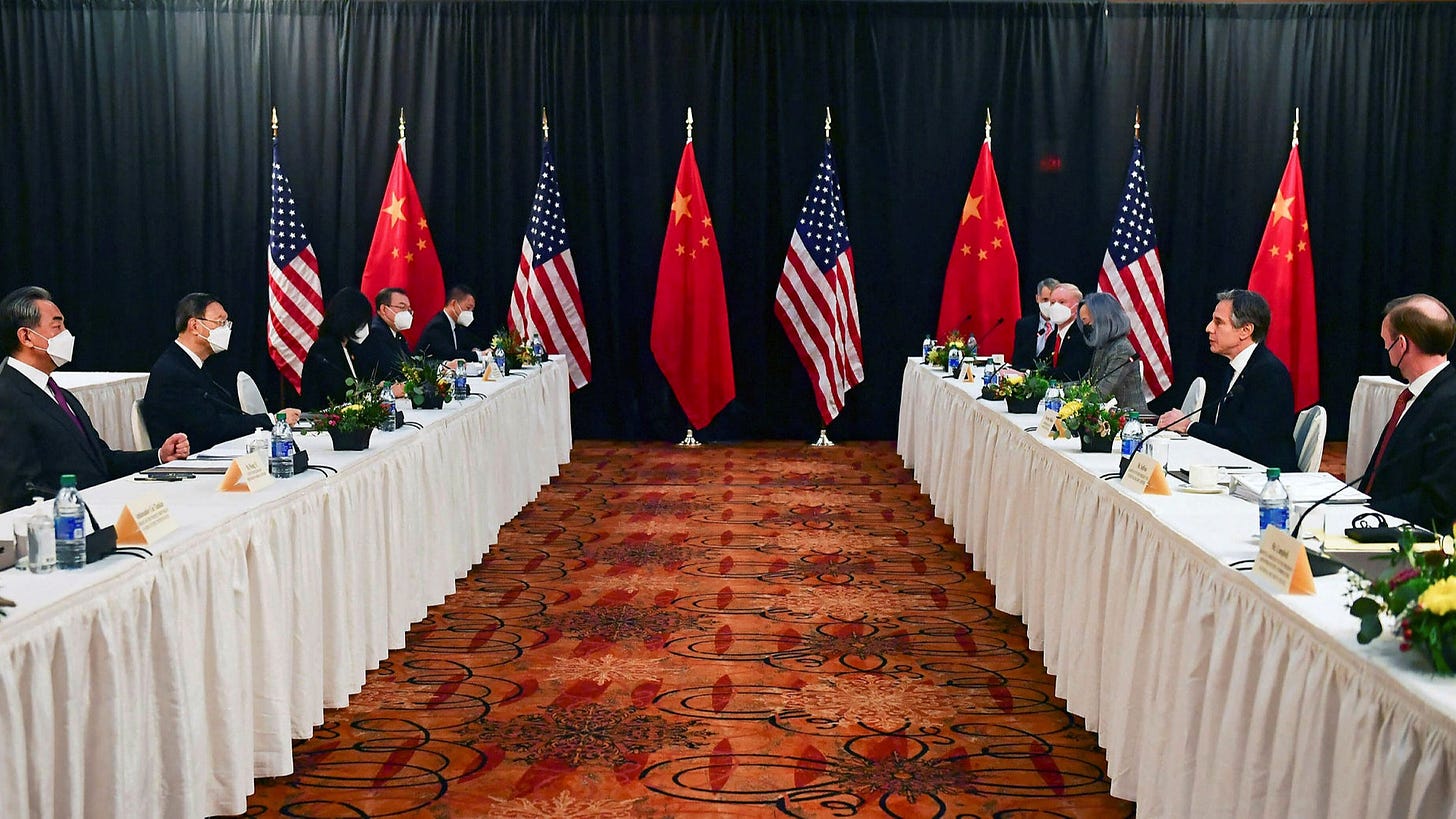 US and China trade barbs at start of Alaska meeting | Financial Times