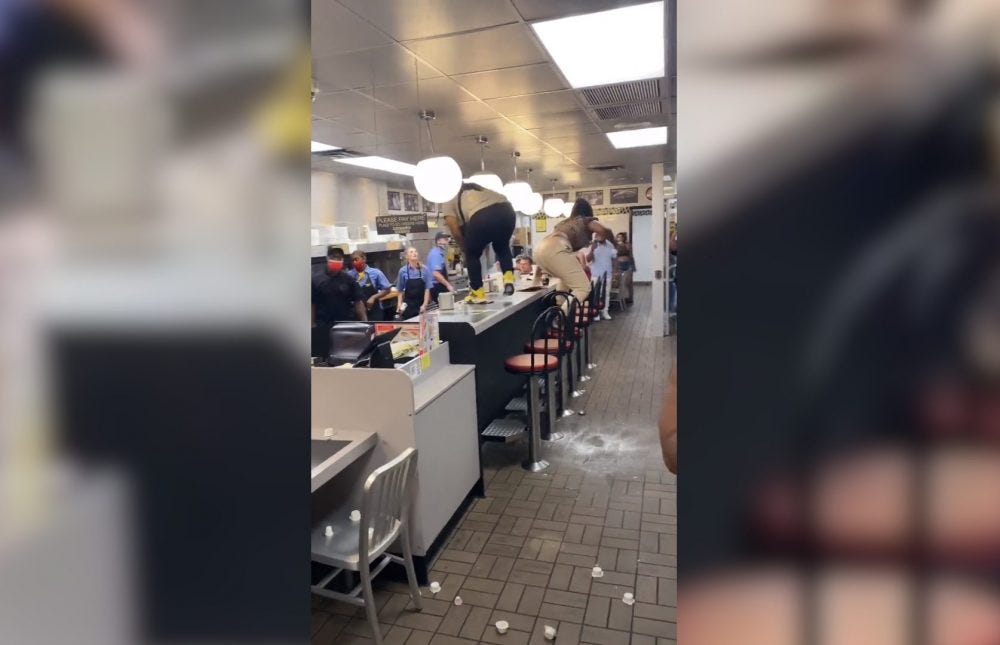 Christmas Brawl at Waffle House Demonstrates Depraved State of Mankind Due to Lack of Respect for God