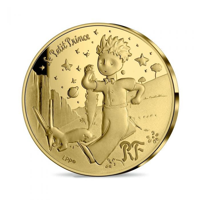 The Little Prince 50€ 1/4 Oz Gold Coin - The Little Prince and the Fox |  Monnaie de Paris