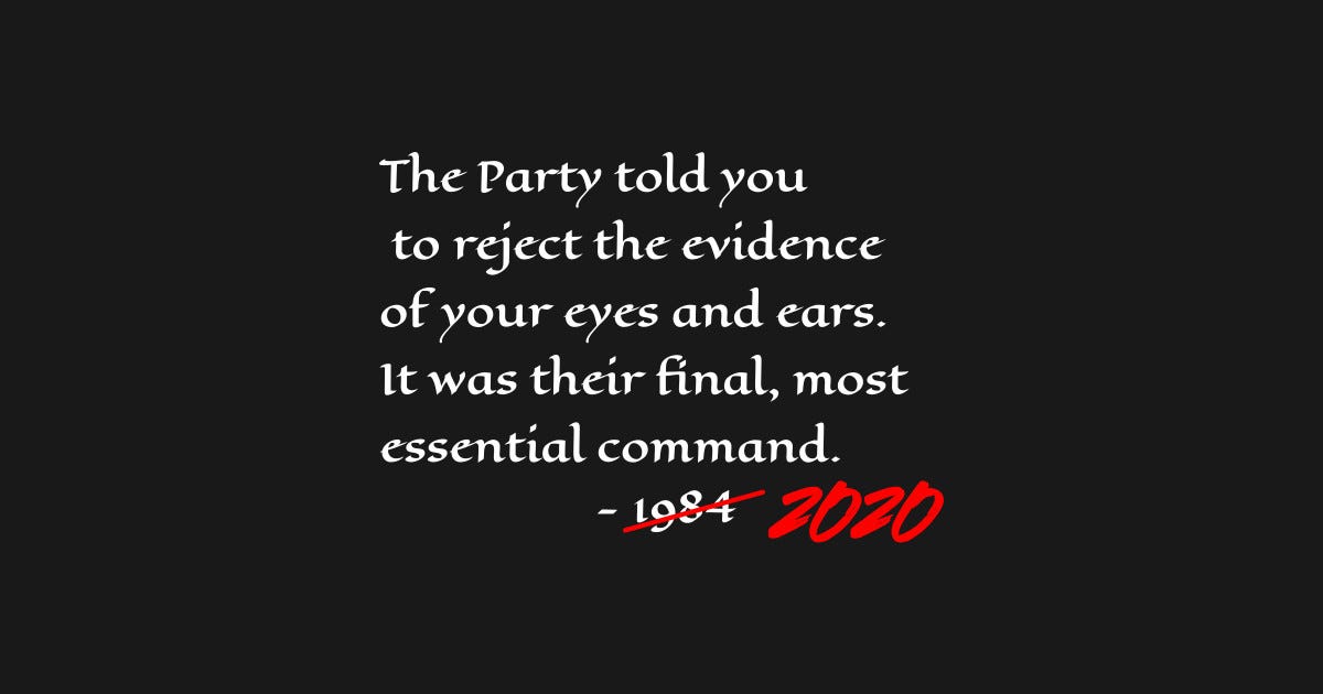 Orwell 1984 Quote For 2020 And Beyond (Dark Colors ...