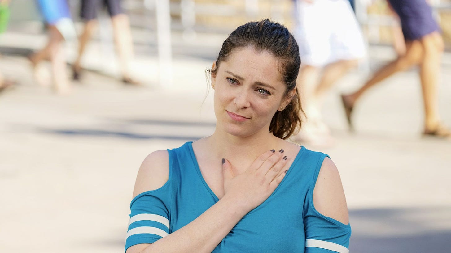 Curtain call: The excellent musical series  Crazy Ex-Girlfriend  ends this week, and I’ll always be grateful to Rachel Bloom (pictured) and Aline Brosh McKenna for creating it.