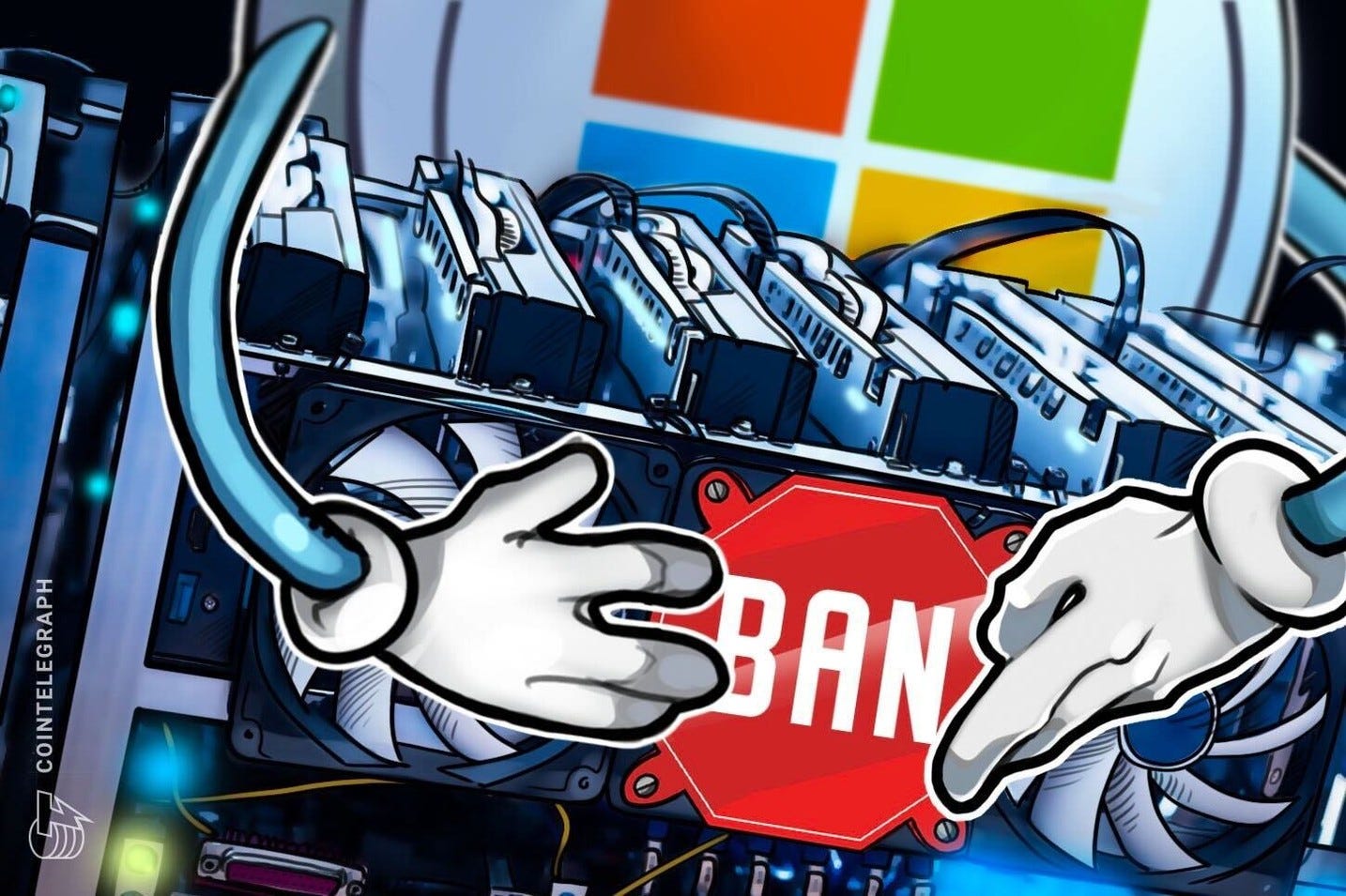 Microsoft bans cryptocurrency mining on cloud services
