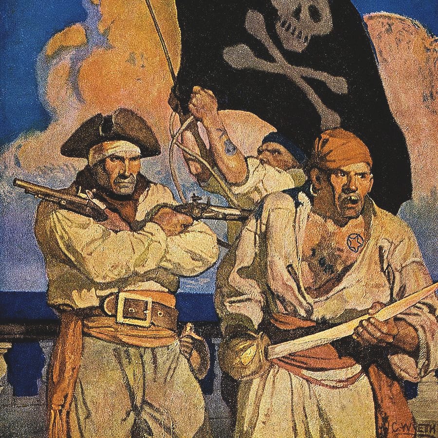 Pirates Cover of Treasure Island Digital Art by Patricia Keith - Fine Art  America