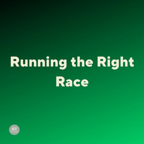 Running the Right Race, a blog by Gary Thomas