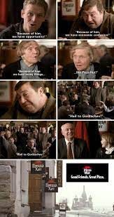 Total Nerd - In 1997, former Soviet Union President Mikhail Gorbachev appeared in a Pizza Hut commercial where Russian citizens debate his divisive legacy, but can all agree on one thing: they