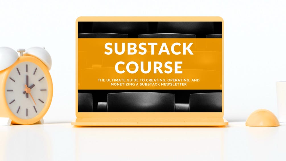 substack course, substack newsletter coursem how to start substack newsletter, substack class, substack grow, substack tool