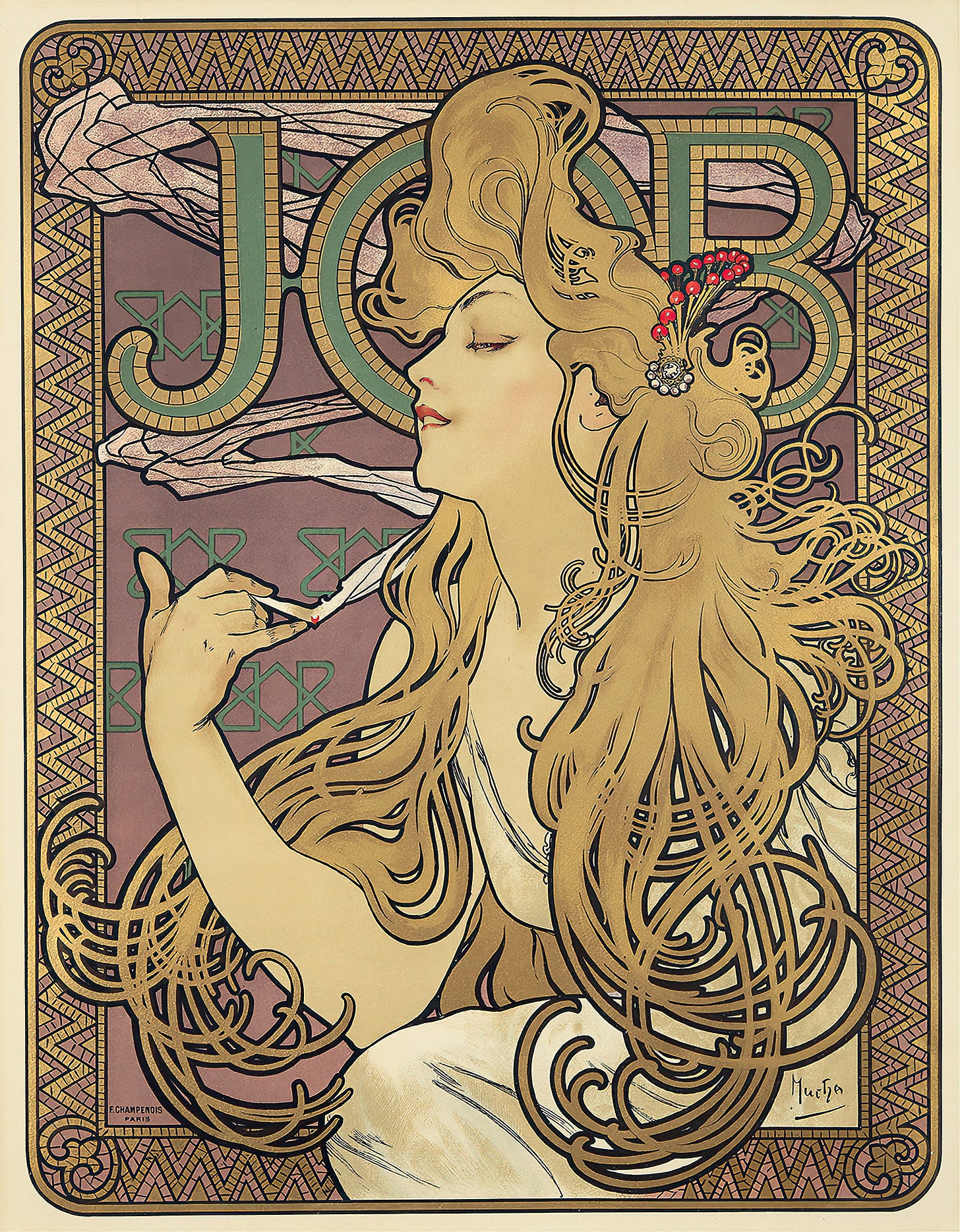 Job (1896) by Alphonse Mucha