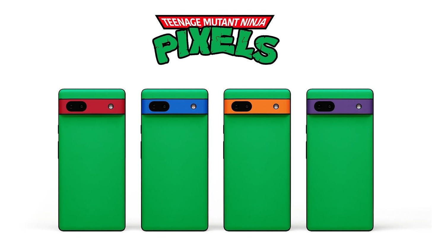 Google Pixel 6a Teenage Mutant Ninja Turtle dbrand skins