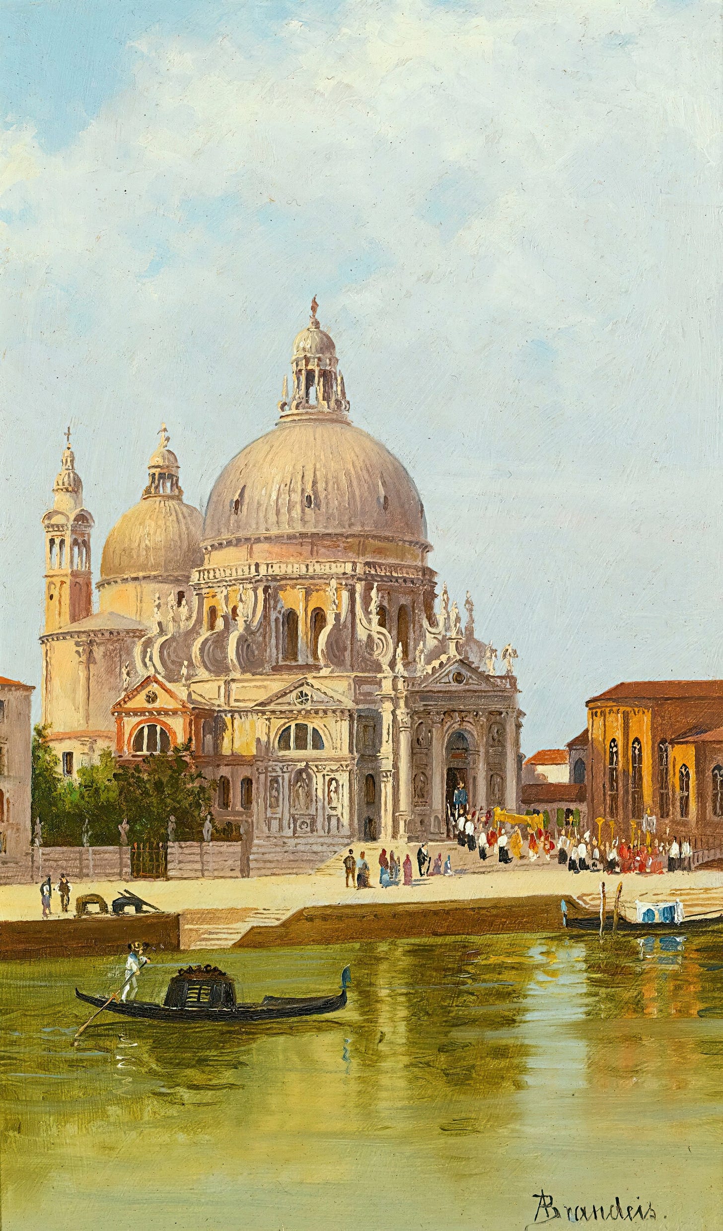 San Marco Della Salute, Venice by Antonietta Brandeis (Czech, 1848–1926)