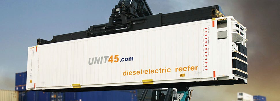 A Unit 45 climate controlled shipping container. Image: Unit45.com.