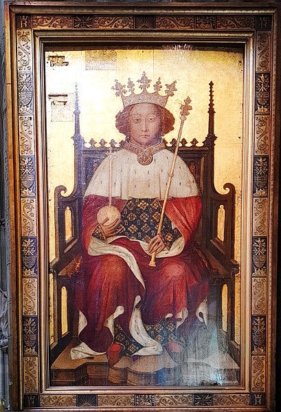 File:Coronation portrait of Richard II, Westminster Abbey.jpg