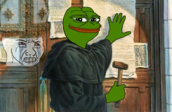 pontifex about to get dabbed on | Pepe the Frog | Know Your Meme